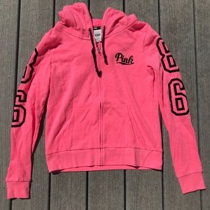 PINK zip up hoodie
